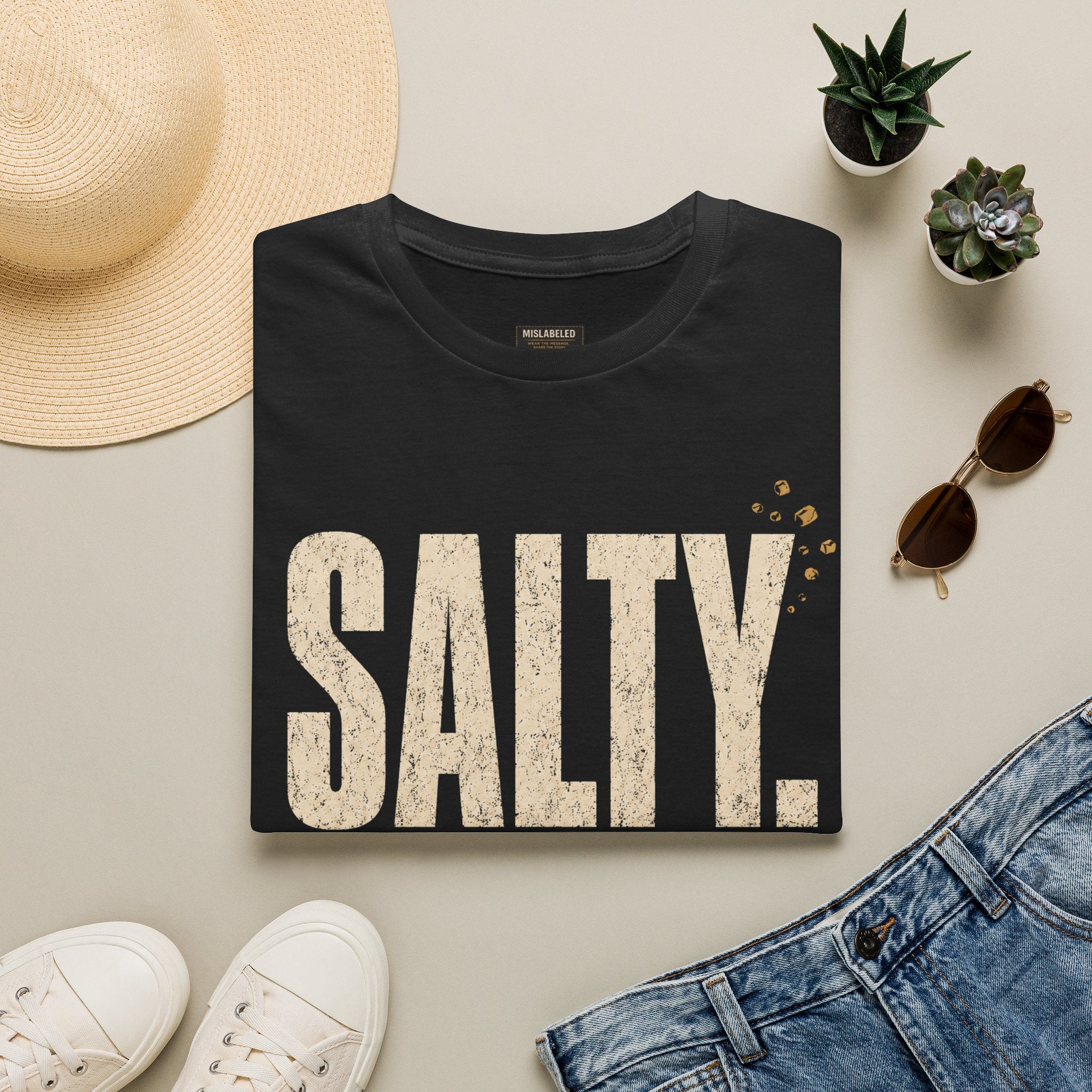Salty. Not By Choice. Vintage Graphic T‑Shirt