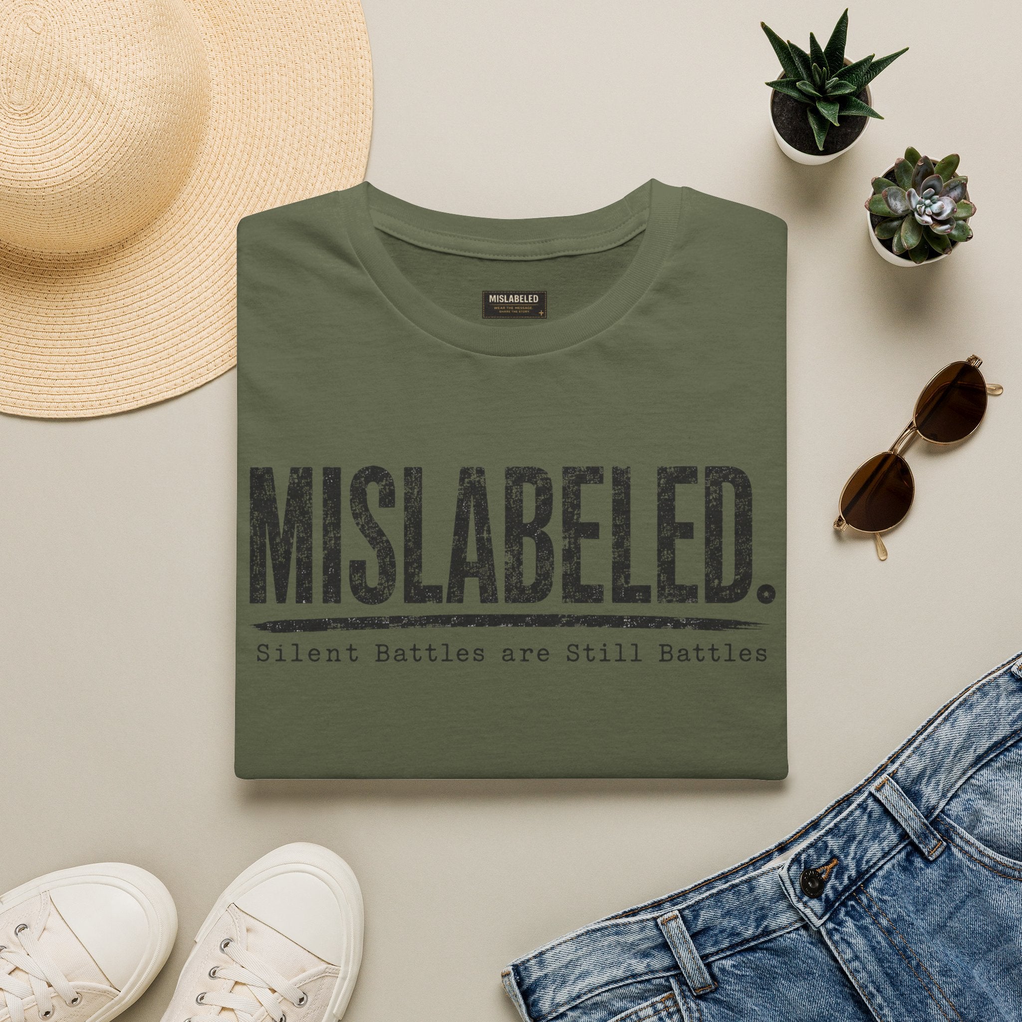MISLABELED. Tee — "Silent Battles Are Still Battles" Awareness T‑Shirt