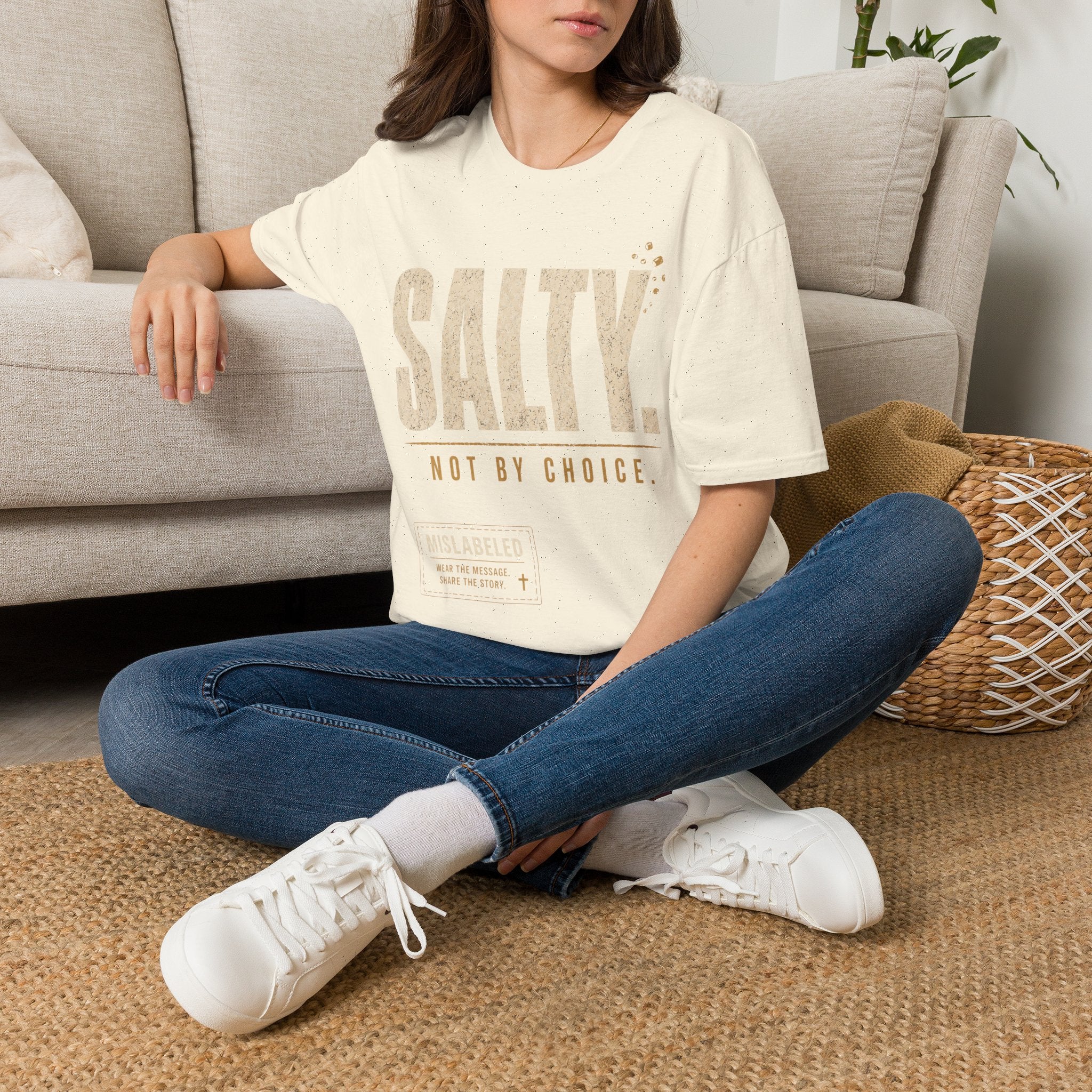 Salty. Not By Choice. Vintage Graphic T‑Shirt