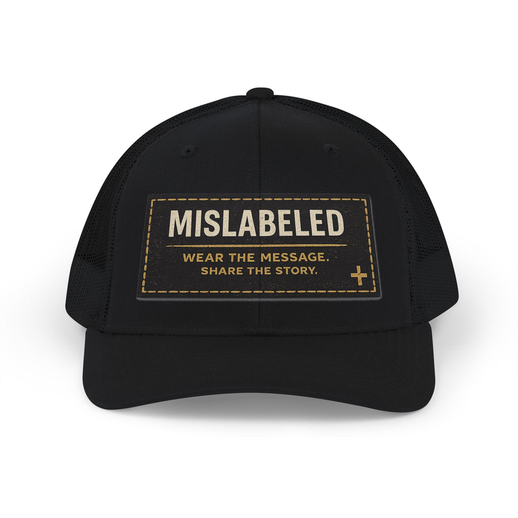 MisLabeled Patch Snapback Trucker Cap — Wear the Message Hat