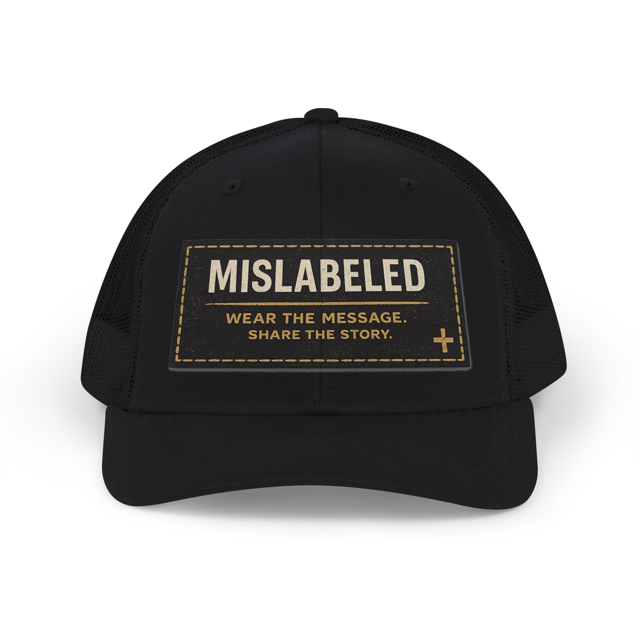 MisLabeled Patch Snapback Trucker Cap — Wear the Message Hat