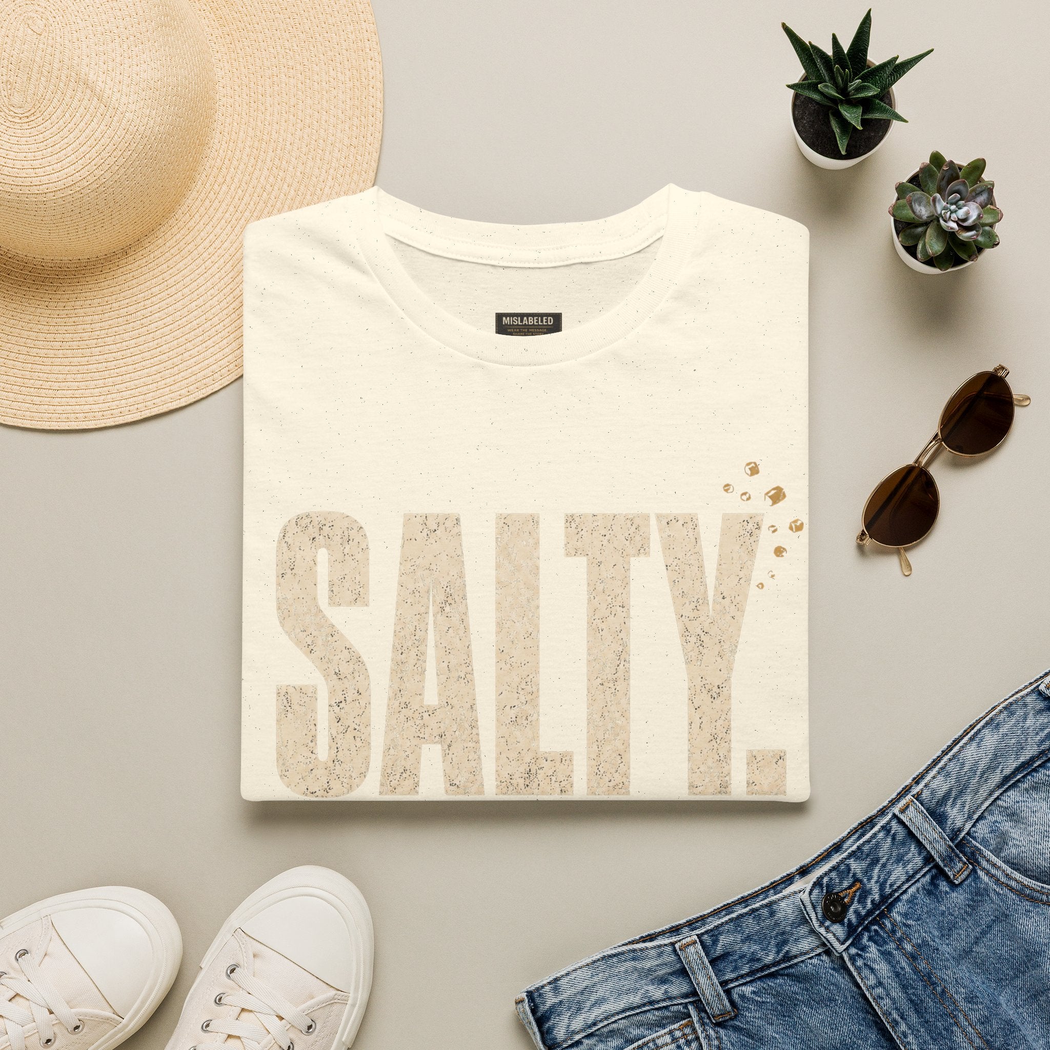 Salty. Not By Choice. Vintage Graphic T‑Shirt